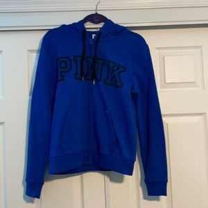 This is a zip up hoodie from PINK